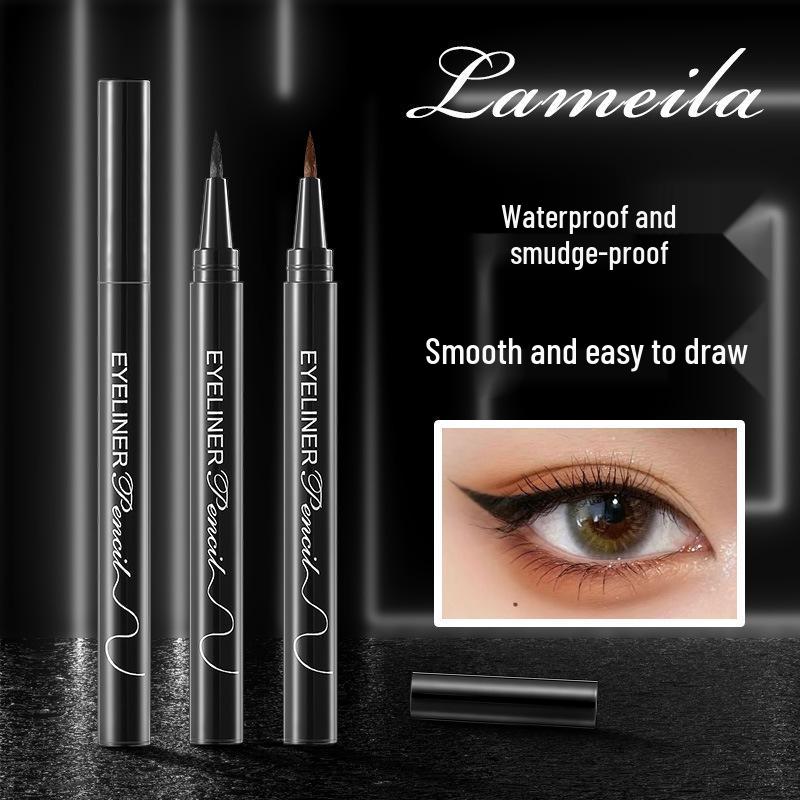 

LAMEILA Slim Eyeliner Pen: Non-Smudge, Ultra-Fine, Ideal for Students & Parties