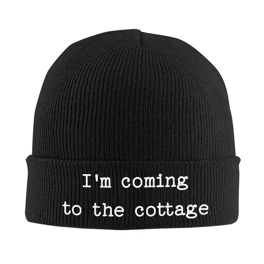 Heated Rivalry I'm Coming To The Cottage Knitted Hat for Women Unisex Beanie Autumn Winter Hat Acrylic Warm Melon Cap