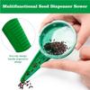 Handheld Seed Planter Tool Suitable for Small Seeds. Portable Mini Garden Manual Planter with Adjustable Sowing Distributor