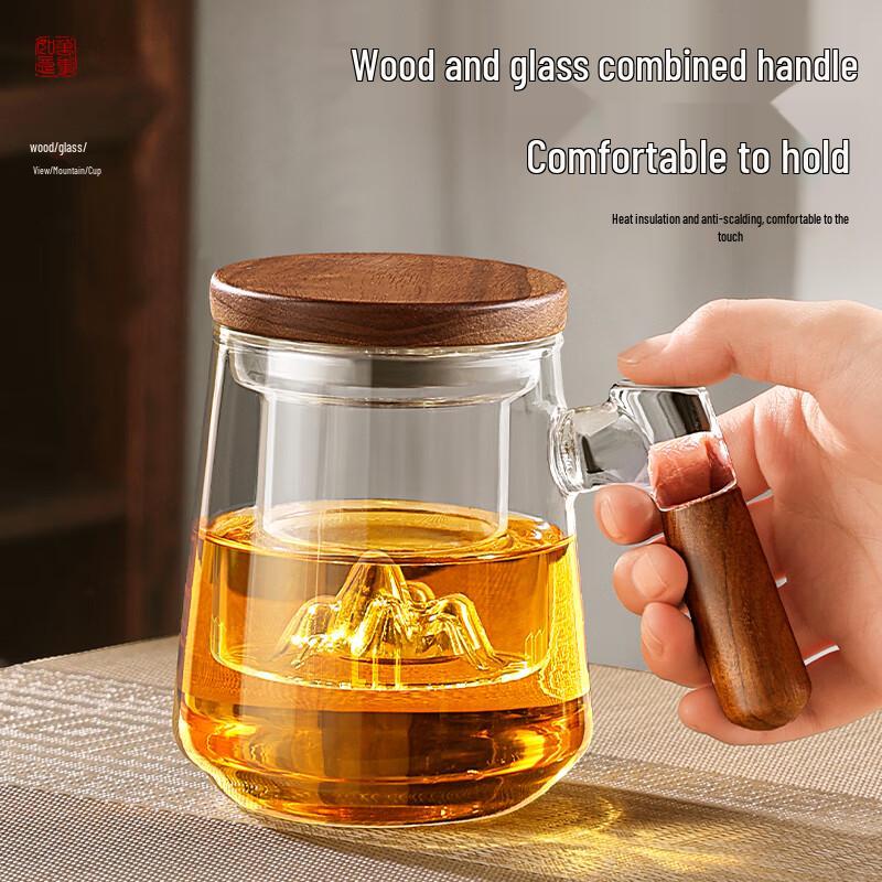 PAKCHOICE Glass Tea Infuser Mug