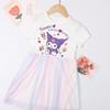 Girls' Stylish Kuromi & Melody Princess Summer Dress