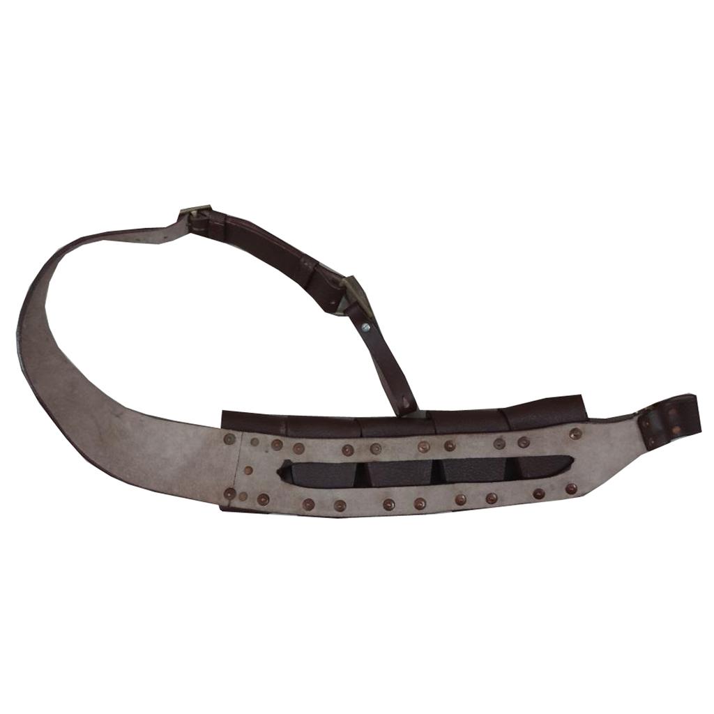 Great Britain P-1903 Leather Five Pocket Bandolier (Pebble Leather) 4G-ZUG3-JIBA