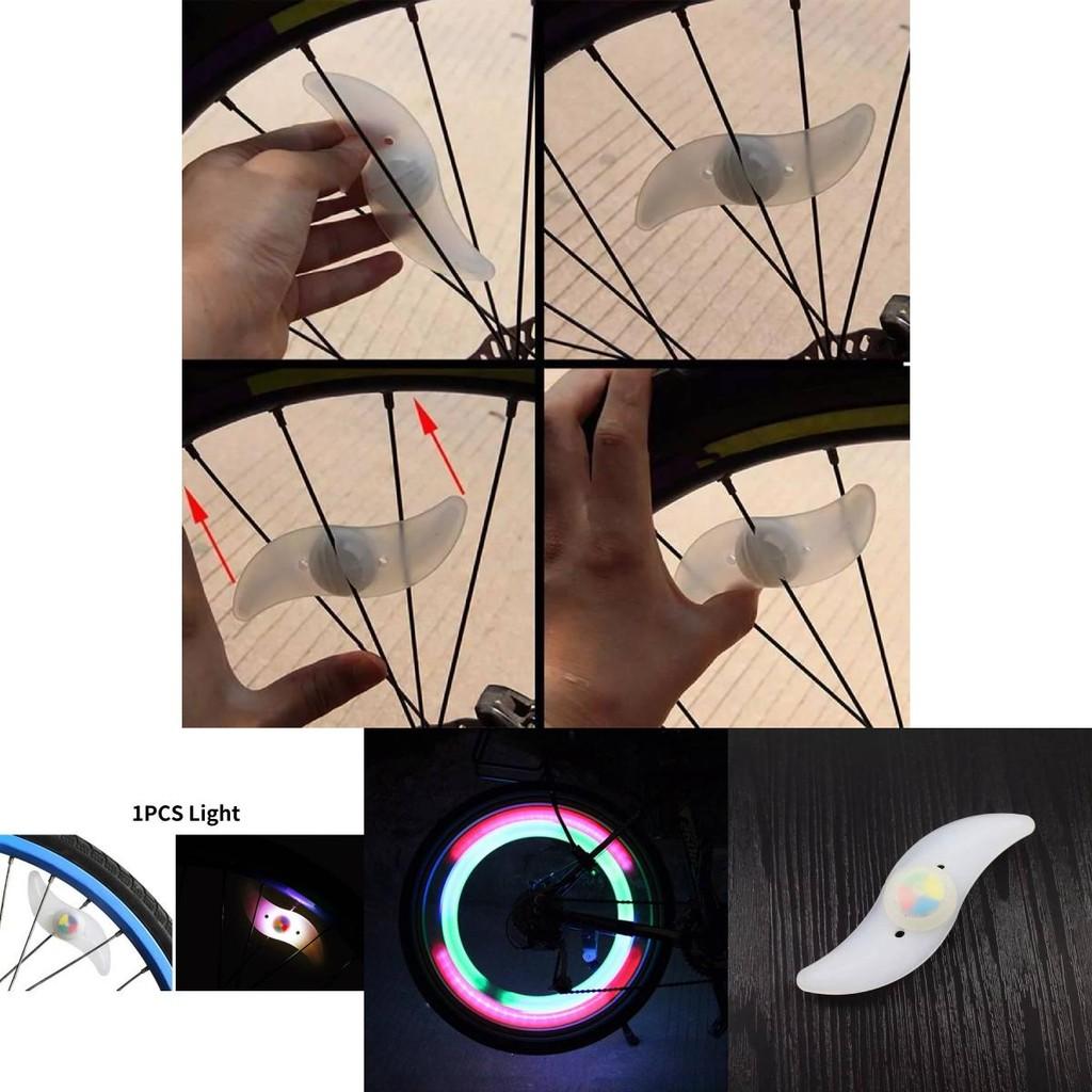 Colorful Bicycle Spoke Lights For Mountain Bikes With Vibrant Silicone Design For Safety