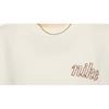 New Nike Women'ss Logo Cartoon Crewneck Pullover T-Shirt Beige FQ6010-110