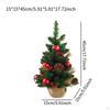 Festive Mini Christmas Tree Decor with Berries And Pine Cones