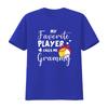 My Favorite Player Calls Me Grammy Softball Baseball T Shirt vintage Washed fashion Stretched streetwear Casual