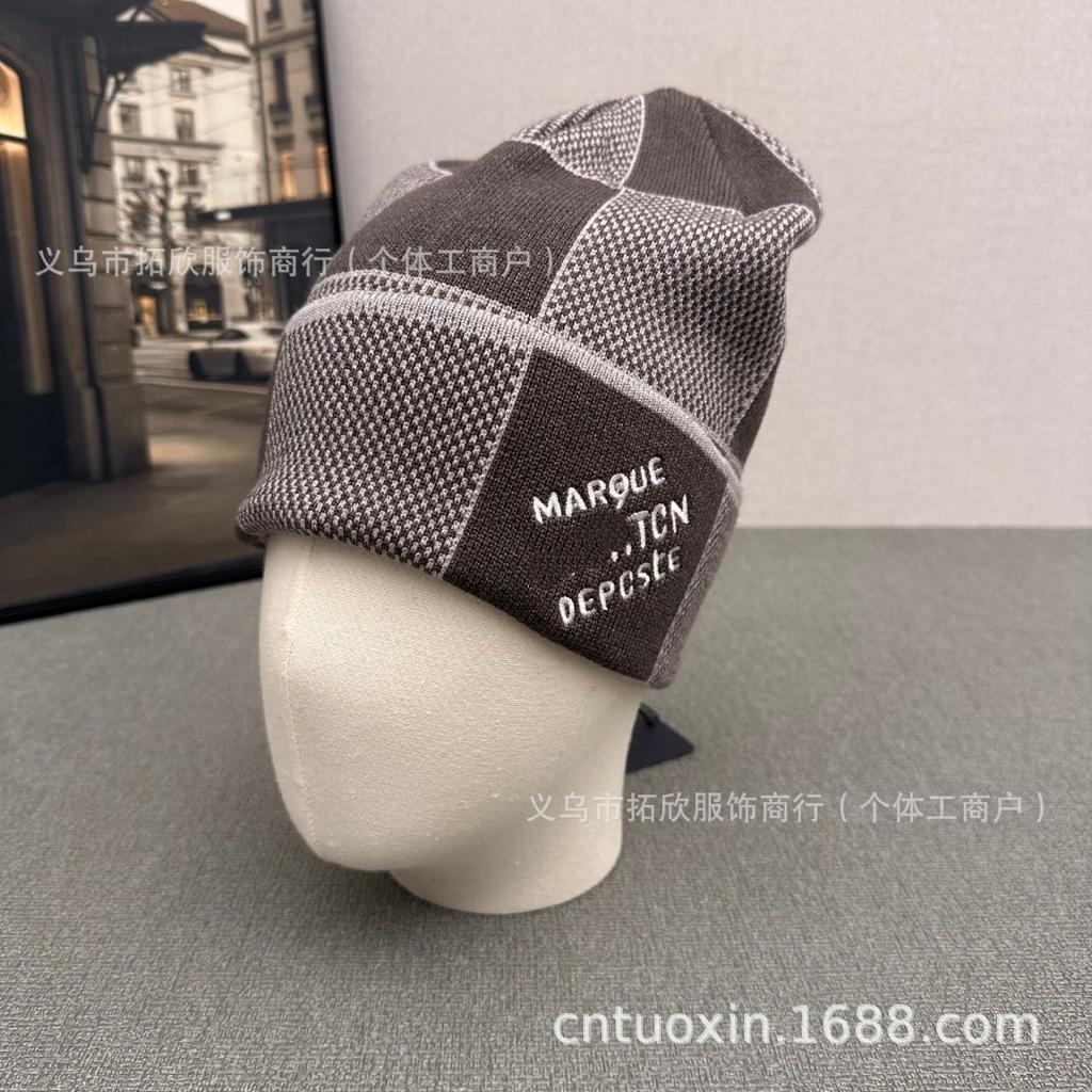 New hot-selling embroidered letter knitted hat casual versatile simple fashion autumn and winter warm outdoor cold hat