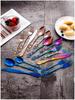 Royal Court 24-Piece Stainless Steel Cutlery Set - Embossed Hollow Steak Knives, Forks, and Spoons