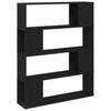 TV Cabinet Set 100 x 24 x 124.5 cm Black Oak Effect