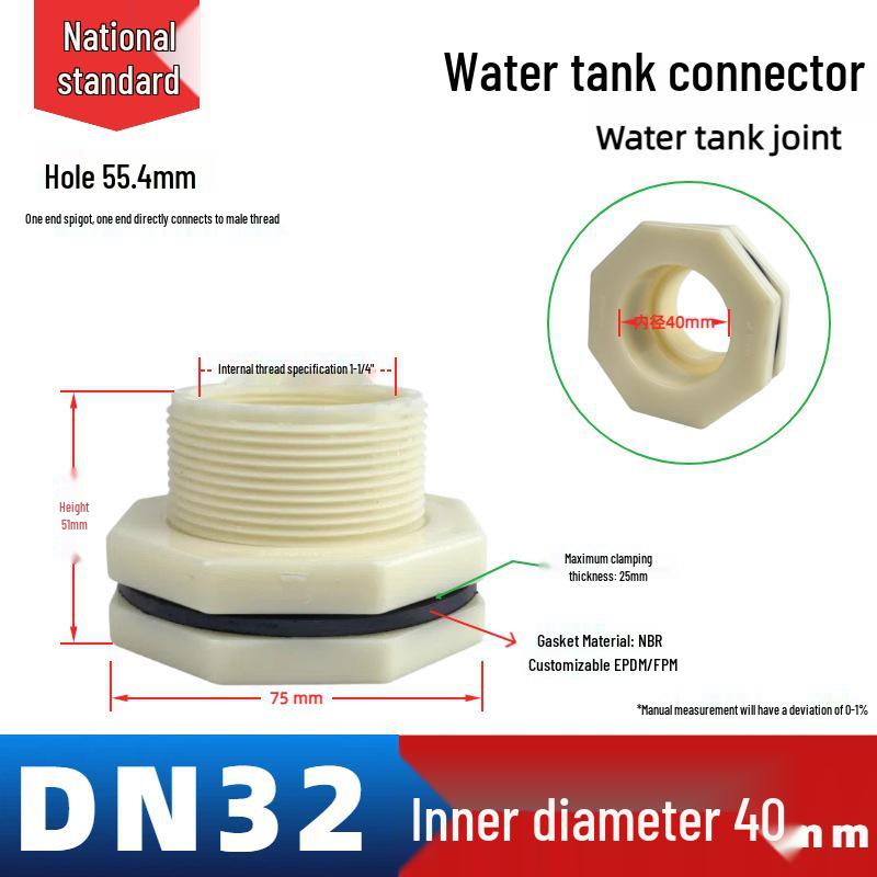Water Friends UPVC Wassertank & Aquarien Zubehör: Rohr- und Eimerarmaturen für Wassertürme und Schwimmbäder