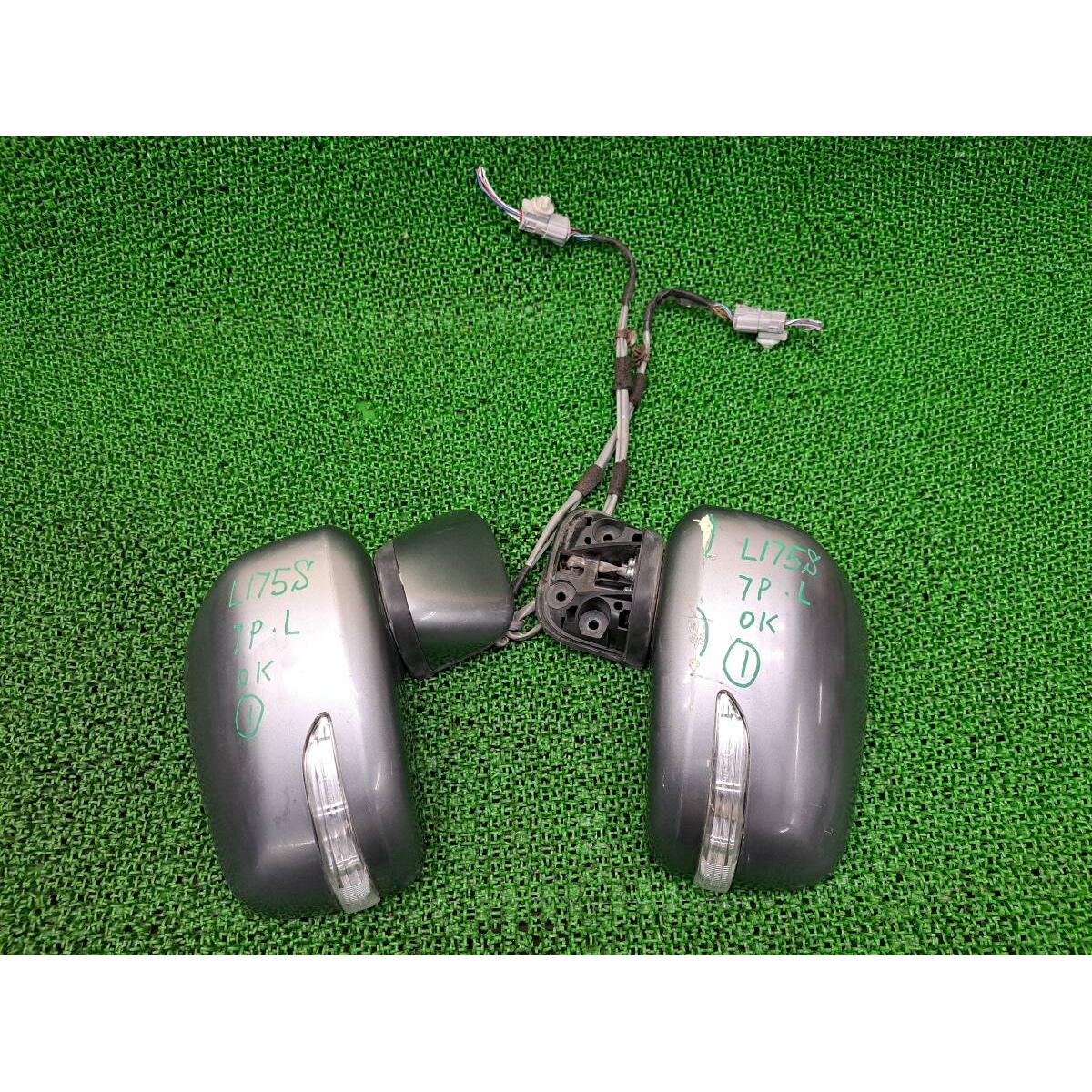Move Custom L175S L185S Door mirror with turn signal Left and right set Side mirror Driver side/Passenger side Left Right 7P Operation confirmed OK