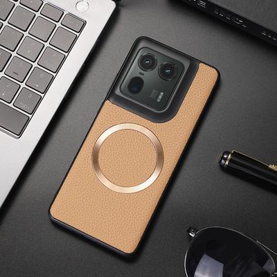 For Motorola Edge 50 Ultra 5G/Moto X50 Ultra 5G Magnetic Case Litchi Texture PU Leather+TPU Phone Cover