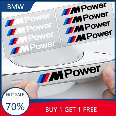 X5 X6 4P/Set Car Door Sticker Scratches Resistant Cover Auto Handle Stickers Emblem For BMW M M3 M4 M5 X1 X5 X3 X7 X6 Performanc