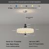 Retro French Cream Chandelier for Bedroom & Study - Creative Designer Full Spectrum Ceiling Light