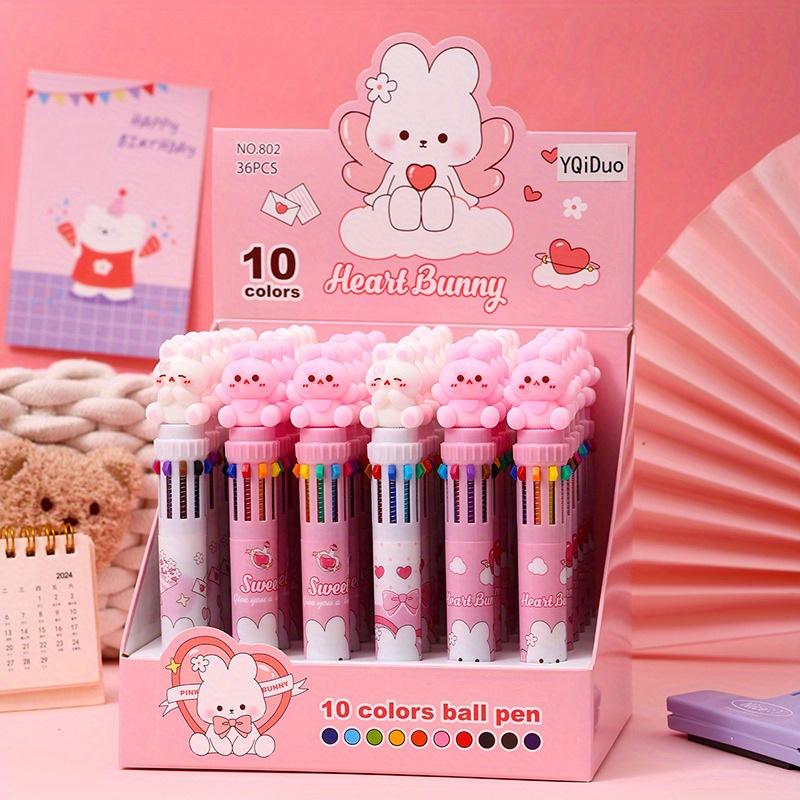 

Sanrio 36 шт. 0,7 мм мультяшный розовый кролик десять цветов шариковая ручка девочка милая разноцветная ручка для руки ручка-подарок студент креативные канцелярские принадлежности Random style 36pcs