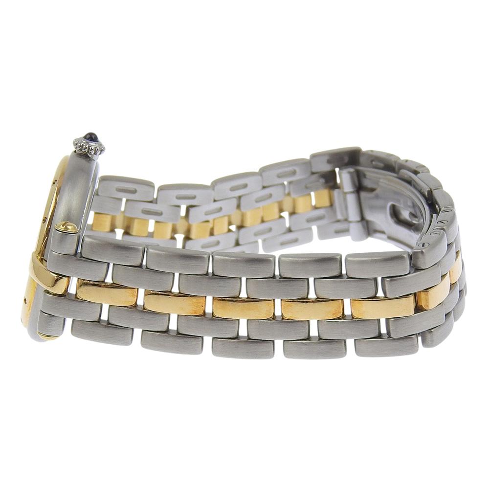 CARTIER PANTHERESM 1 Row Watches 84084242 cal.157 whiteDial Stainless Steel/YG Quartz Analog display Women Used