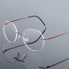 Polygon Foldable Flexible Ultra Light Titanium Alloy Myopia Eyeglasses Rimless Optical Glasses -0.5 -0.75 -1.0 -1.5 To -6.0