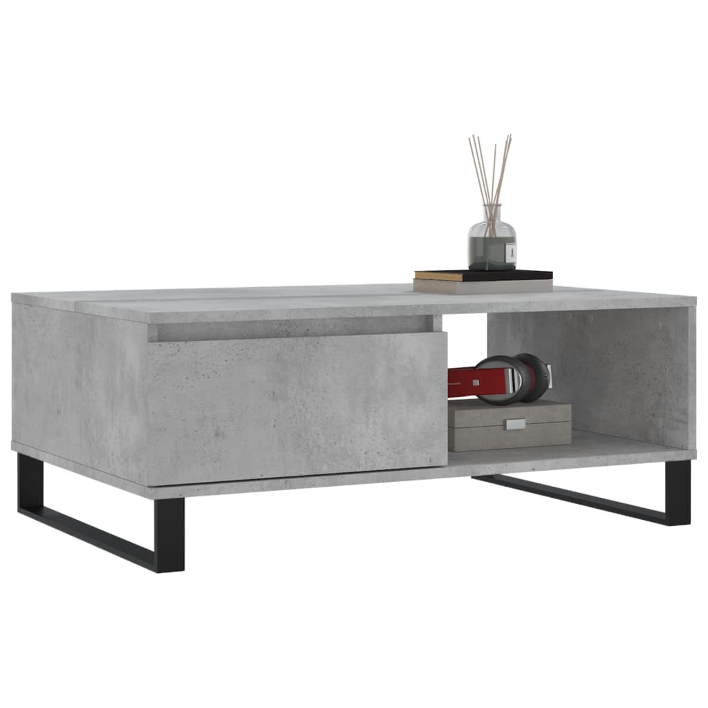 Coffee Table Concrete Grey 90 x 60 x 35 cm Engineered Wood