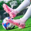Men'S Soccer Field Boots Tf/Fg Teenager Football Boots Non-Slip Grass Training Sneakers High Quality Soccer Cleats Footwear