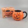 Strictly Selected Halloween Mug, Pumpkin Ghost Modeling Coffee Cup 3D Creative Cartoon Cup Cute Wind