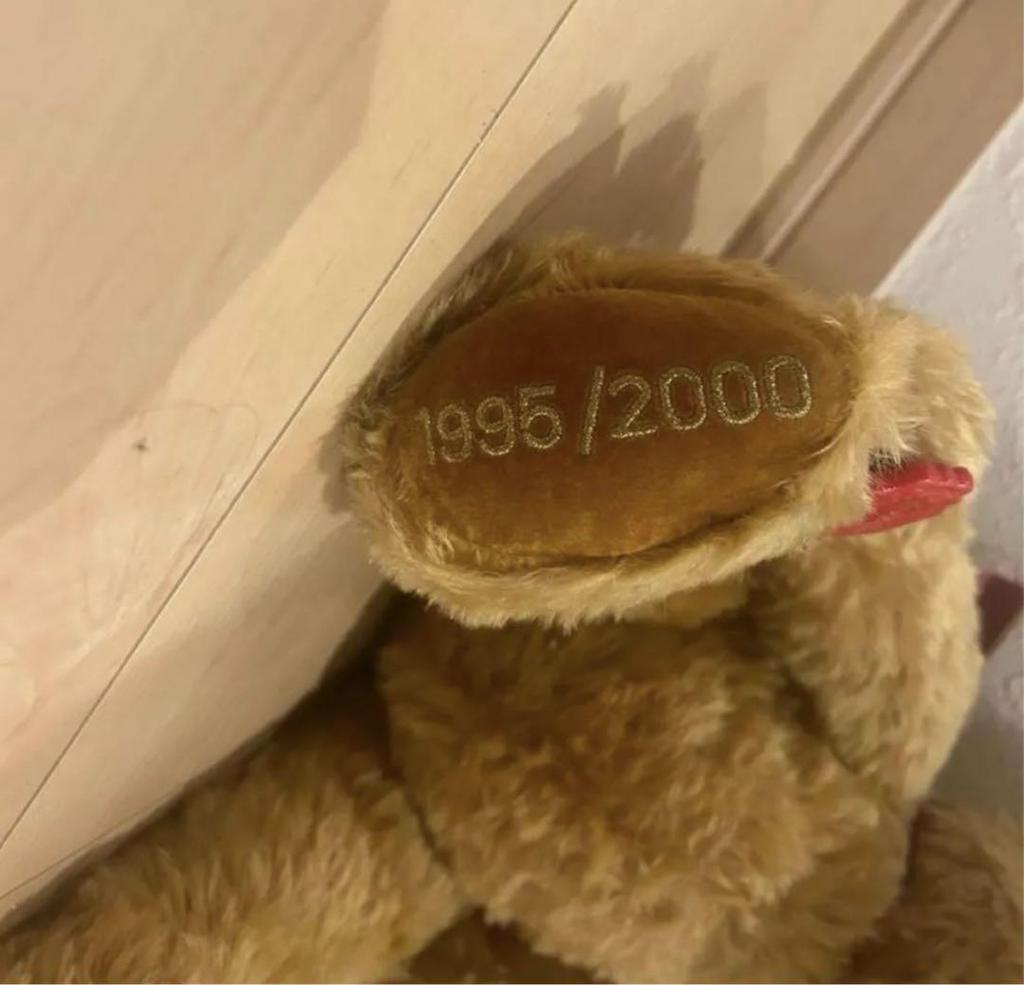 [USED] Extremely Rare! HERMAN Teddy Bear with Serial Number