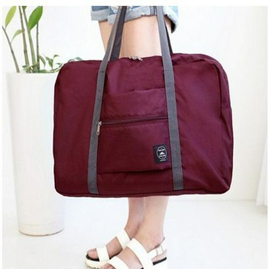 

Foldable Travel Duffle Bag with Suitcase Handle Attachment, Outdoor & Thin Storage Solution