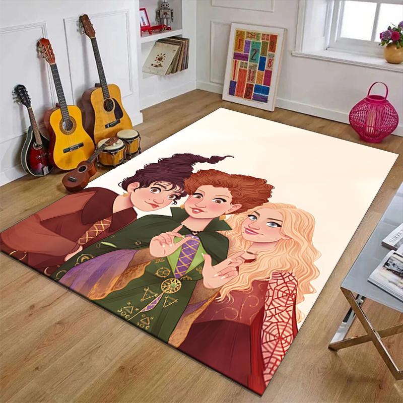 Hocus Pocus Polyester Carpet, Soft Indoor Mat for Office Chair, Living Room, Computer Desk - Decorative Home Office Rug Design