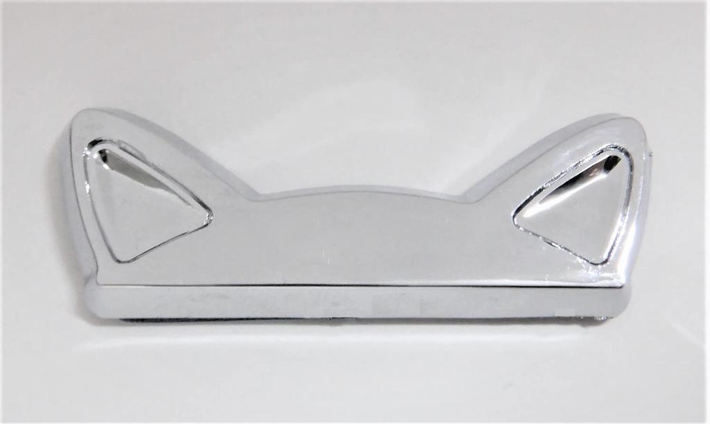 L-hotse Cat Ear 3D Plated Emblem Car Sticker