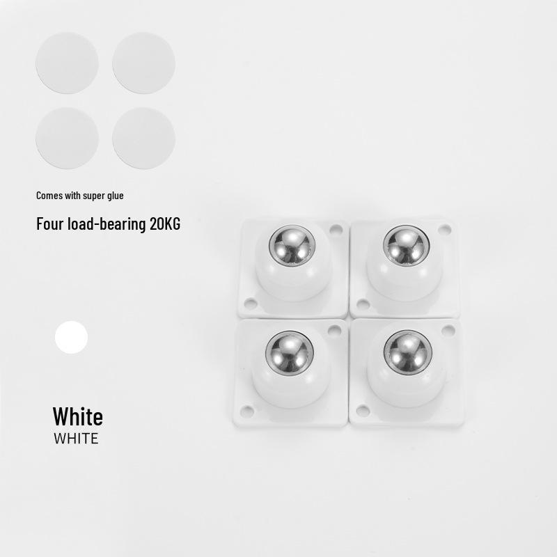 Universal Silent Swivel Chair Caster – Small Adhesive Roller Wheels