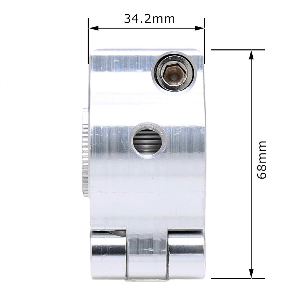 nakira 21mm Up Motorcycle Handlebar Bar Rise Adapter Bar Riser Post PCX CB250F nkr1052 22.2mm 28.6mm MT-25 (Silver)