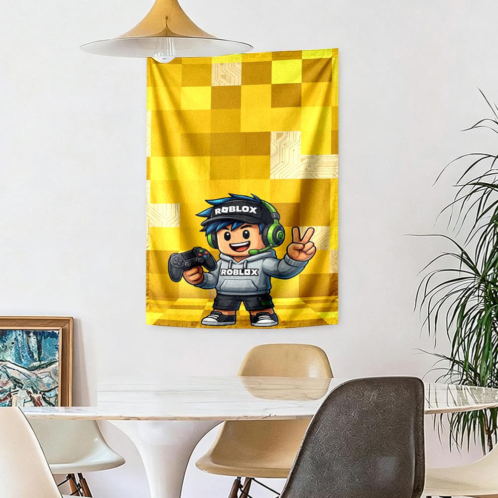 Roblox Wall Decor Tapestry Art For Pet Memorial Birthdaywedding Party Backdrop Family Gift
