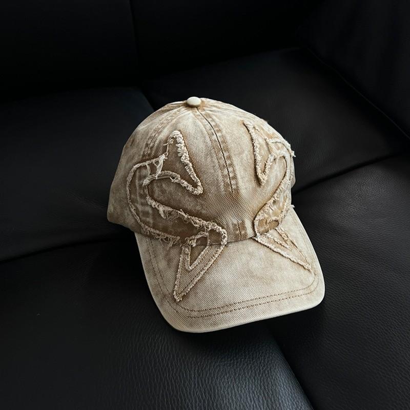 Streetwear Embroidered Letter Hat With Wide Brim For Summer Casuals