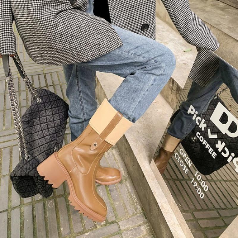 Women's British Style Medium Boots