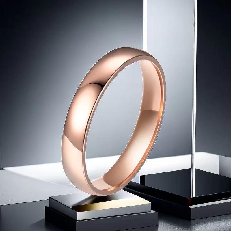 Korean Style Women’s Colorfast Titanium Steel Stainless Steel Ring