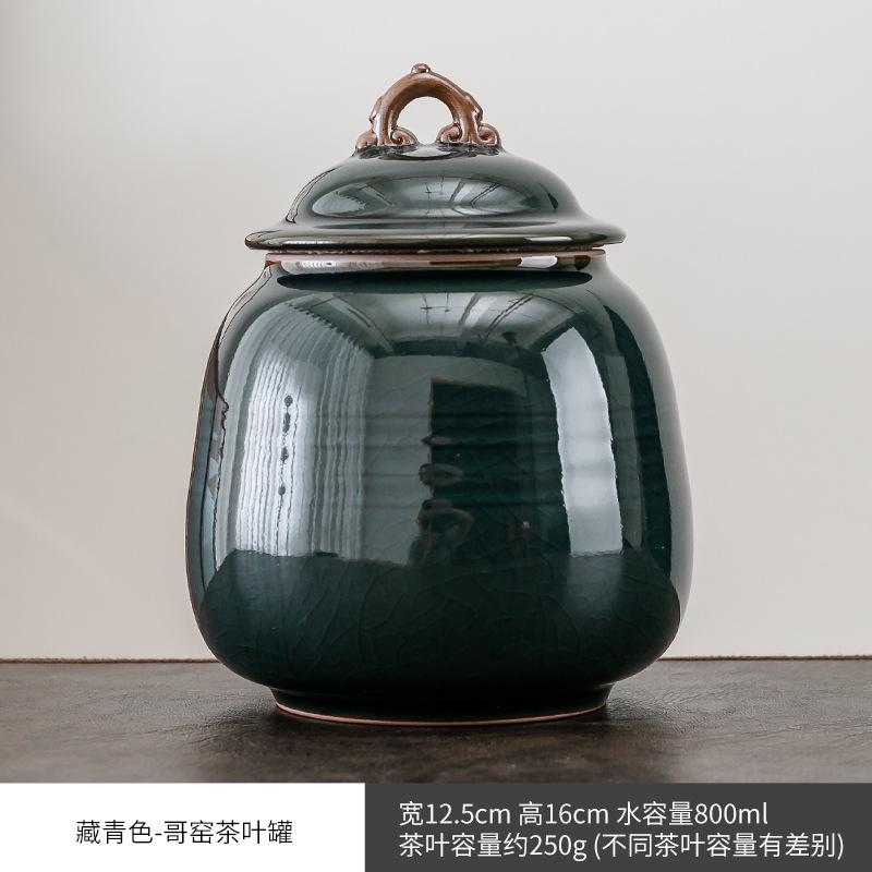 

Северный синий фарфоровый чайный горшок большой емкости для дома, влагостойкая герметичная банка, бутылка для хранения, банка для кофейных зерен, домашний декор