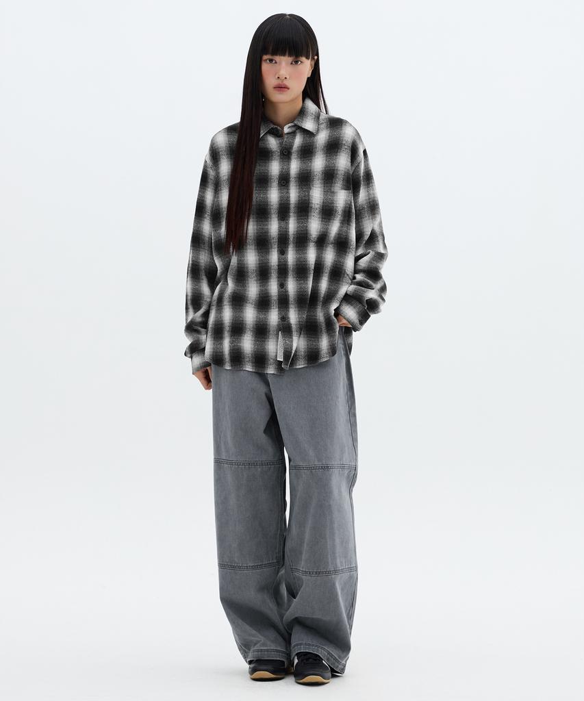 FILLUMINATE Tactical Double Knee Work Pants - Grey