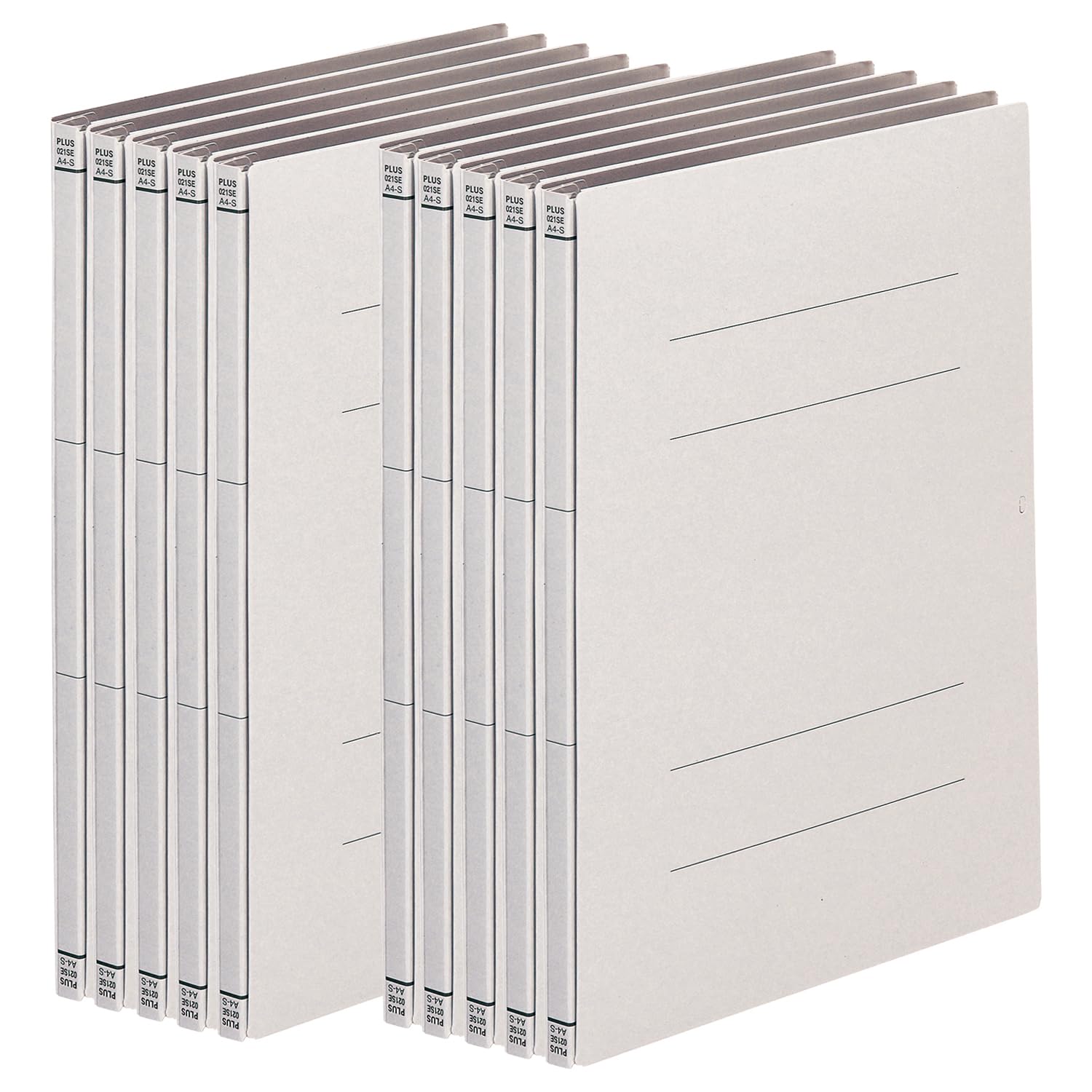 Plus Flat File A4 Expandable Spine Senobas Economy Gray 10-Pack FL-021SE 88-309×10