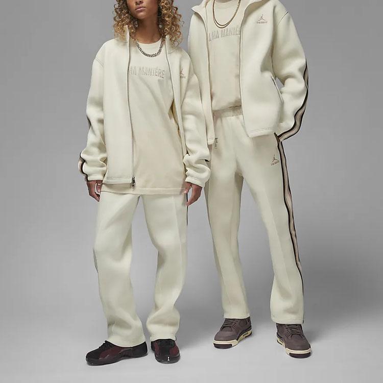 Jordan x A Ma Maniere Track Jacket (Asia Sizing) Coconut Milk Unisex Streetwear DX5652-113
