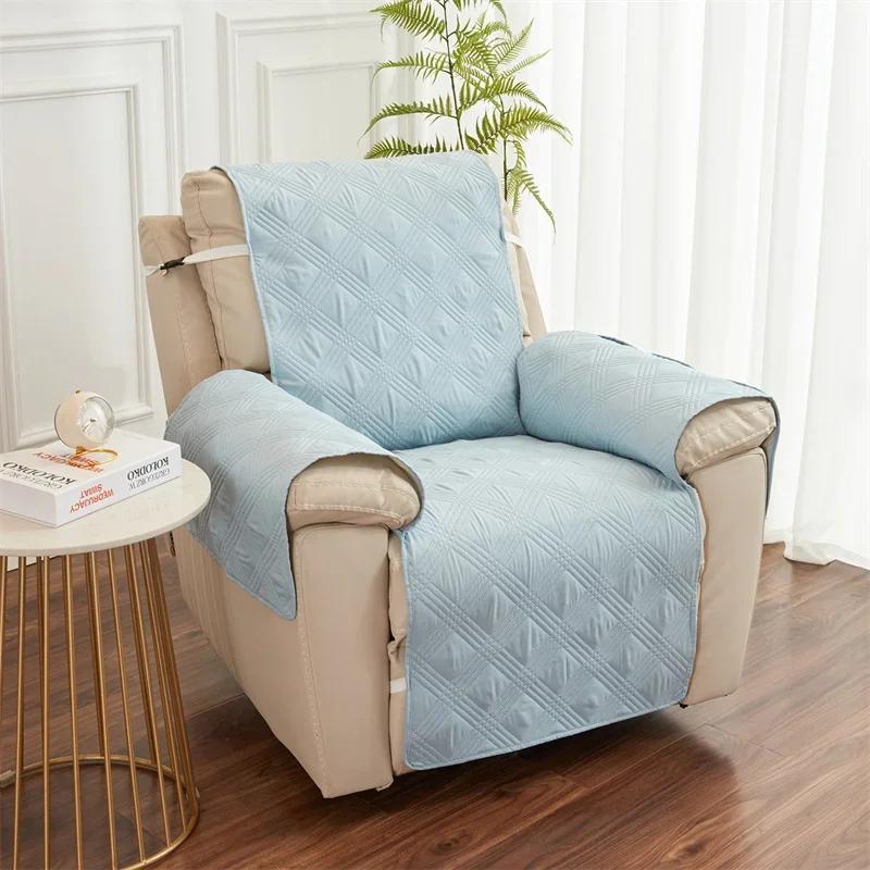 Quilted Anti-wear Recliner Sofa Cover for Living Room Dog Pet Kid Anti-Slip Couch Cushion Slipcover Armchair Furniture Protector