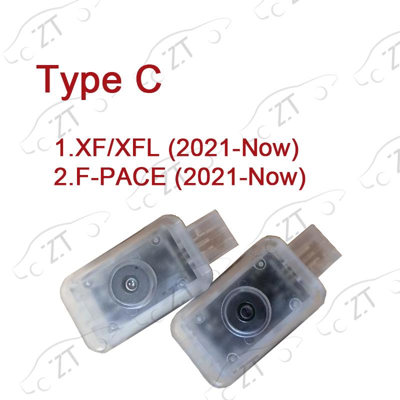 MZR2 For Jaguar XJ/XJL XK XE/XEL XF/XFL F-TYPE HD Glass Lens Car Door Light Laser Decor Projection Lamp Never Fade Car Accessories