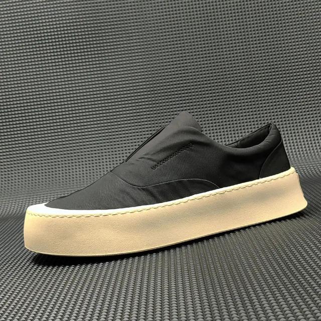 Men's Shoes 2025 New Fashionable Casual Shoes Outdoor Versatile Breathable Canvas Shoes Thick Soled One Step Men's Shoes