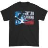 Men's Waylon Jennings Red, White & Blue T-shirt Large Black