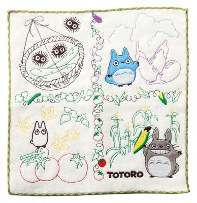 Marushin Mini Studio Ghibli Voisin Entièrement Brodé 1005024600 Serviette/Serviette à Main, Design « Mon Totoro », Coton,