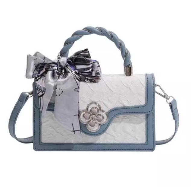 

Модная трендовая французская нишевая сумка женская летняя новая ретро мода универсальная портативная маленькая квадратная сумка сумка через плечо сумка-мессенджер