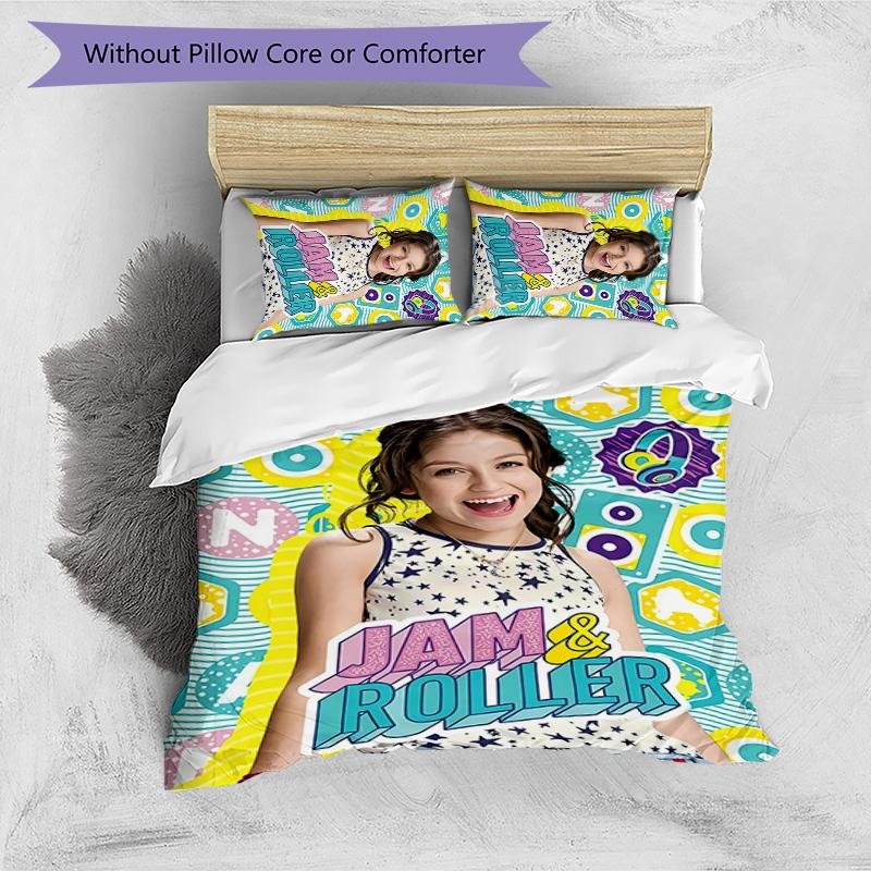 3pcs Soy Luna pattern bedding set duvet cover set includes duvet cover &pillowcases,perfect all season bedroom decoration&gift