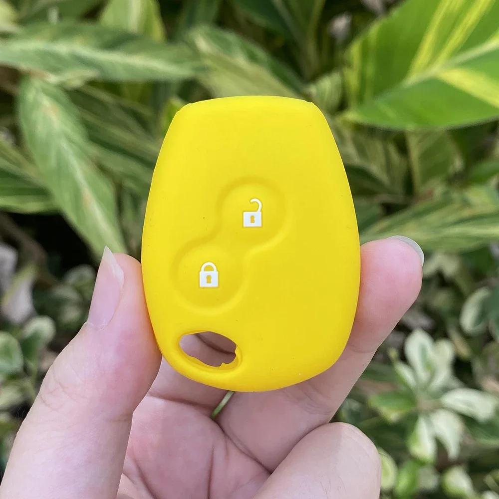 Silicone Car Key Case Cover For Renault Duster Modus Clio 3 Kangoo DACIA Logan Scenic Megane Sandero Captur Twingo Modus 2 Butto