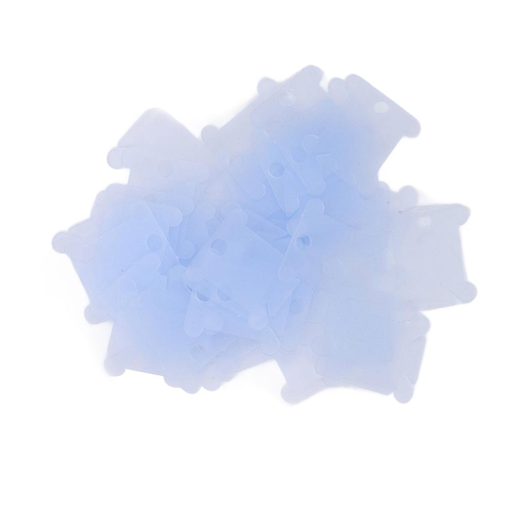 100pcs Plastic Floss Bobbins with Manual Bobbin Winder Crafts Easy Storage Embroidery Bobbins for Needlework Sewing