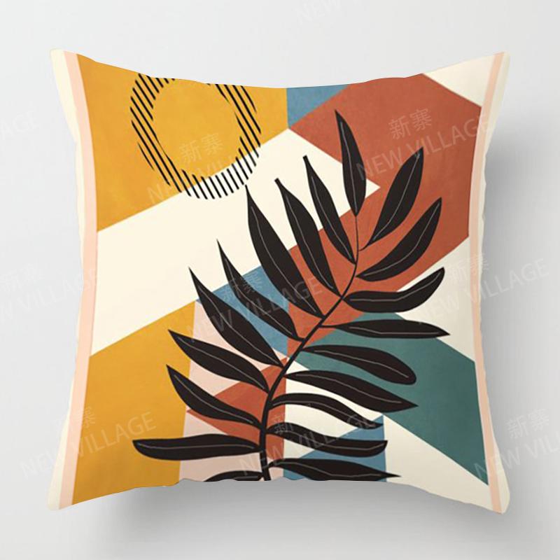 Nordic fall home decor autumn throw pillow cover sofa Cushion cover modern 45x45cm 45*45 50x50 60x60 35*35 morandi abstract boho