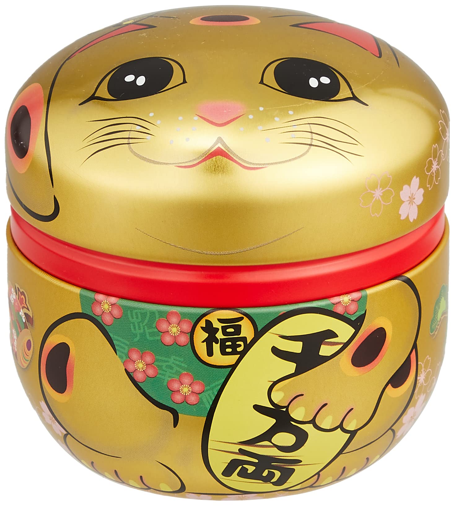 

Nakajima Seikundo Incense Burner, Suzuko Can, Maneki-neko Design, Gold, 1210-2102