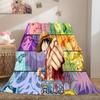 Starring the classic Japanese cartoon ONE PIECE Monkey D. Luffy blanket soft home furnishing nap decoration four seasons warm Sherpa blanket U10